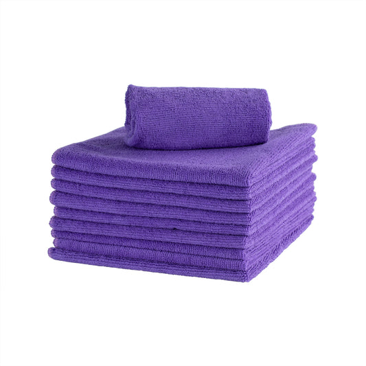 Edgeless 400GSM Microfiber Towels 12-pk (Purple)